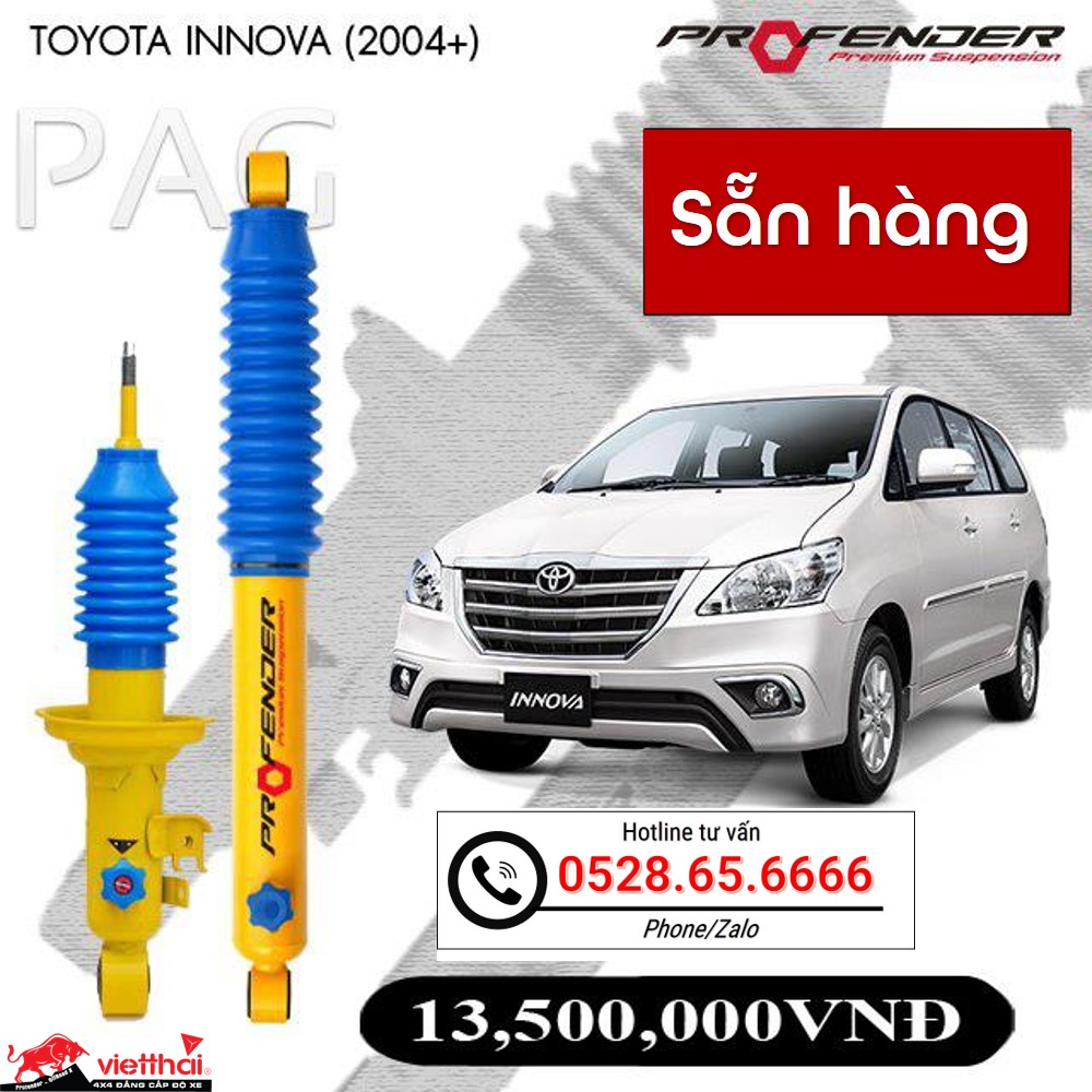 Phuộc Profender PAG chỉnh 4 chế độ dành riêng cho Toyota Innova đời 2004+